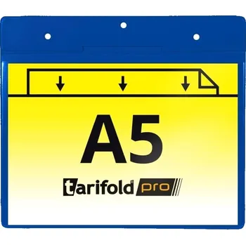 Kapsa A5, identifikační, PVC 350 mikronů, na šířku, modrá, 10 ks