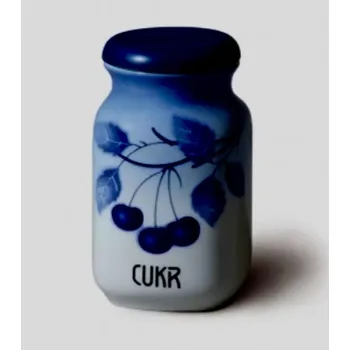 Dóza na potraviny Porcelánové dózy Modré třešně - Blue Cherry 6ks