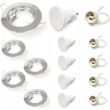 Bodové svítidlo Stropní zapuštěné svítidlo Koloreno 5 W GU10 stříbrné