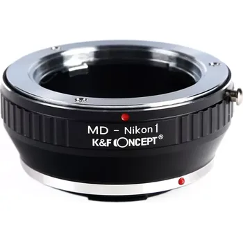 Redukce K&F Concept z objektivu Minolta MD na Nikon 1 (Umožní nasadit objektivy s bajonetem SR/MD/MC na fotoaparáty Nikon 1)