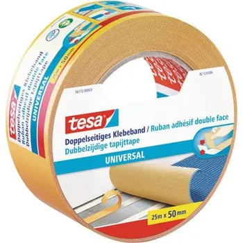 Lepicí páska Univerzální oboustranná lepicí páska Tesa, 50 mm, 25 m