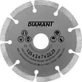 Řezný kotouč Kotouč diamantový řezný 125 mm segmentový DKS