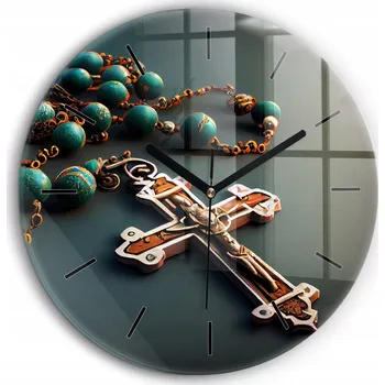 Hodiny Nástěnné hodiny SacroArte modré 60 cm