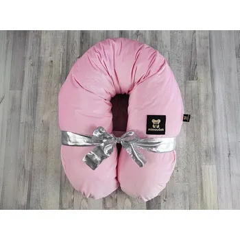 Kojící polštář MIMOUŠEK Kojící polštář MAXI velvet růžová