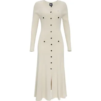 Dámské šaty ŠATY DKNY L/S BUTTON SWTR DRES TALCO