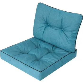 Polštář Polštář na ratanovou židli R2 EMMA TECH modrý ekolen