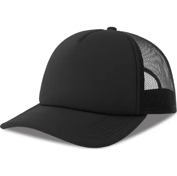 Pracovní přilba Atlantis Headwear Kšiltovka Rapper-S, 5 panelová, Trucker COT33026280899-black/black UNI Černá/černá