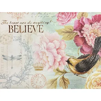 Plechová cedule Plechová retro cedule THe heart can do anything Believe