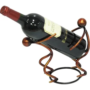 Stojan na víno Kovový stojan na láhev My dva pro novomanžele