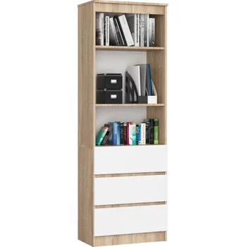 Komoda Regál R60 3SZ 2P CLP sonoma / bílý