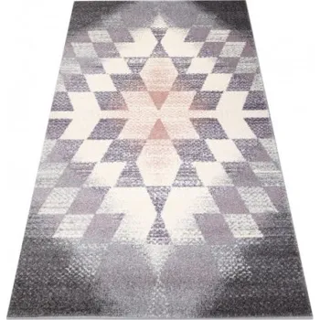 Koberec Koberec KAKE 25812757 Geometric Romby 3D fiolet/šedý/růžový