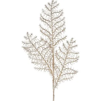umělá květina Umělá vánoční větvička 182 šampaňské (12 ks)