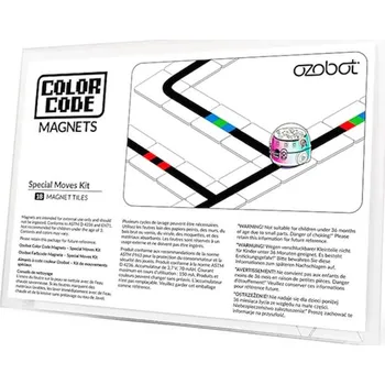 kreativní sada Ozobot sada magnetů s barevnými kódy pro speciální pohyby, 18 ks