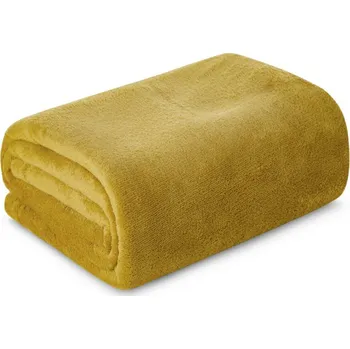 Přehoz na lůžko Deka Eurofirany polyester 150 cm x 200 cm žlutá