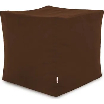 Taburet Taburetka Cubo hnedá plyš