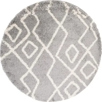 Koberec Koberec BOHO L229C tmavě šedý / béžový kruh