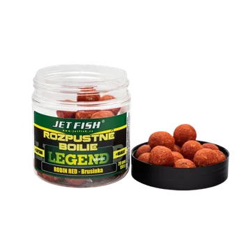 JetFish Jet Fish Legend Range Rozpustné boilie ROBIN RED BRUSINKA 20mm 250ml