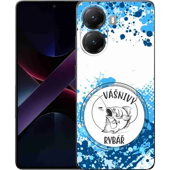 Pouzdro na mobilní telefon Gelový kryt mmCase na Xiaomi Poco X7 Pro 5G - vášnivý rybář bílé pozadí