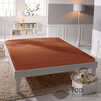 Prostěradlo Jersey prostěradlo 90x200 Premium - Cihlová