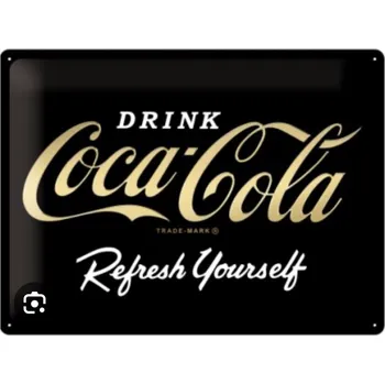 Plechová cedule Plechová cedule Coca - Cola refresh yourself