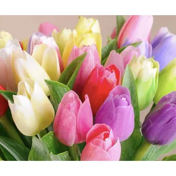 umělá květina Kytice tulipánů - Tulipán 9ks AKCE