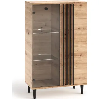 Komoda Vitrína Livia 2D - dub Artisan