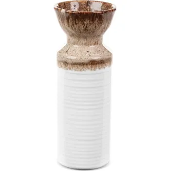 Váza Váza ERINA 05 bílá / hnědá