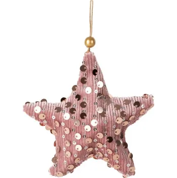 Vánoční ozdoba Vánoční ozdoba 320B růžová (12 ks)