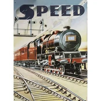 Plechová cedule Plechová cedule Speed vlak menší