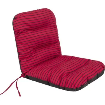 Polštář Polštář na lehátko/židle NATALIA pásky, červený