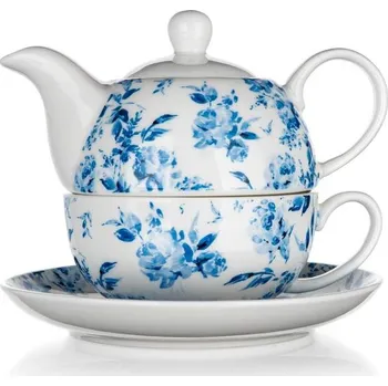 Banquet Čajová konvice se šálkem 400 ml, Blue Flower 