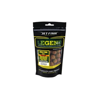 Boilies JetFish Jet Fish Legend Range Extra tvrdé boilie CHILLI TUNA CHILLI 20mm 250g