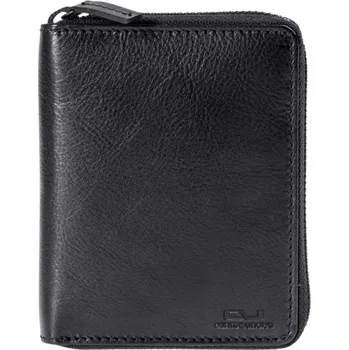 Peněženka aunts & uncles Zipová kožená peněženka RFID Connor 52275-0 černá