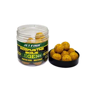 JetFish Jet Fish Legend Range Rozpustné boilie PROTEIN BIRD MULTIFRUIT 24mm 250ml