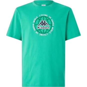 Pánské triko Kappa LOGO GUNNO XL Zelená, Bílá, Černá