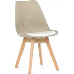 AUTRONIC jídelní židle CT-X7055 WT béžovo-bílá