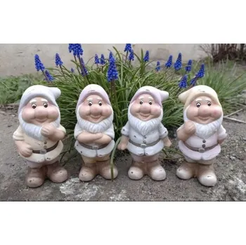 Zahradní dekorace Sádrový Trpaslík na zahradu s pytlem 25cm