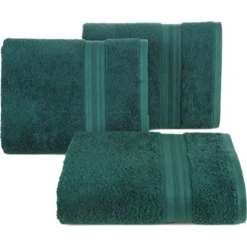 Přehoz na lůžko Sada ručníků ELEN 05 tmavě zelená