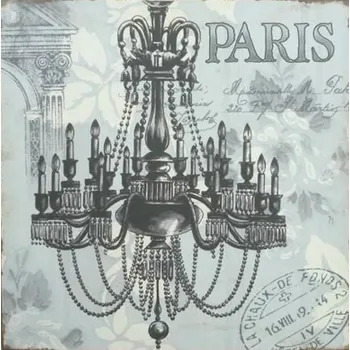 Plechová cedule Plechová retro cedule Paris Lustr