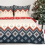 Ložní souprava NORDIC béžová / granátová