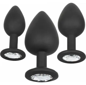 Anální kolík Calexotics - Silicone Gem Anal Kit sada análních kolíků