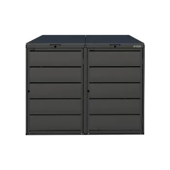 Popelnice Kryt na popelnici KUBA 240-2 RAL: RAL 7035 - Světle šedá