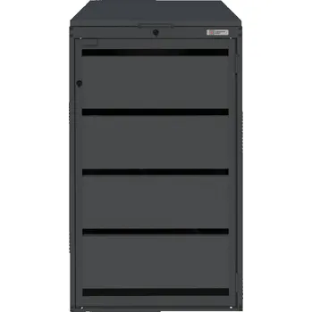 Přístřešek na popelnici Kryt na popelnici KUBA 120-1 RAL: RAL 7016 - Antracitová šedá