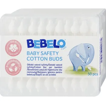 Vatová tyčinka BEBELO Baby Cotton Buds vatové tyčinky 50 ks