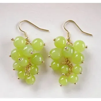 Náušnice Náušnice hrozen, korálky