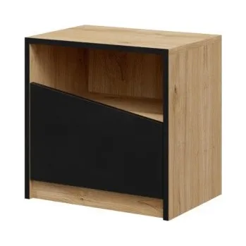 Noční stolek Noční stolek Asim R6 L, dub/černá