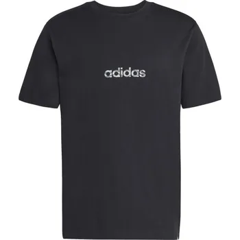 Pánské triko adidas CAMO LINEAR GRAPHIC TEE XL Černá, Bílá