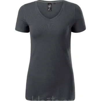 Dámské tričko MALFINI ACTION V-NECK, barva antracitová, velikost M