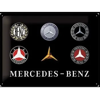 Plechová cedule Plechová cedule Mercedes znaky
