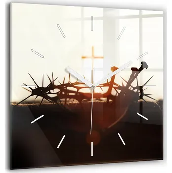 Hodiny Nástěnné hodiny SacroArte béžové 60 cm